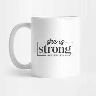 She is Strong Christian TShirt Mug